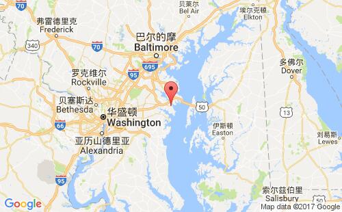 加拿大海運(yùn)港口安納波利斯annapolis港口地圖