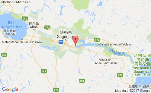 加拿大海運(yùn)港口巴戈特洋bagotville港口地圖