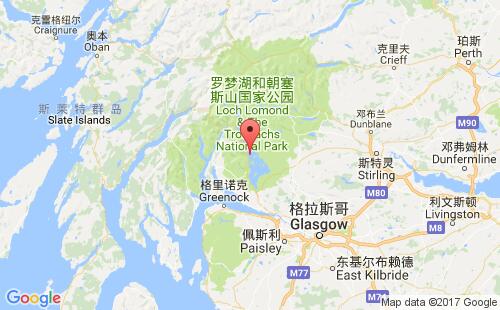 加拿大海運(yùn)港口洛蒙德lomond港口地圖