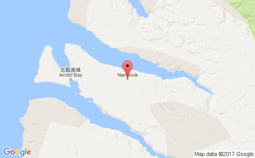 加拿大海運港口納尼斯維克nanisivk港口地圖
