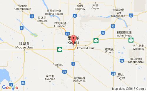 加拿大海運(yùn)港口里賈納regina港口地圖