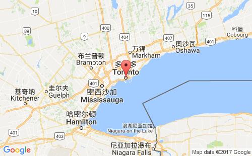 加拿大海運(yùn)港口多倫多toronto,on港口地圖