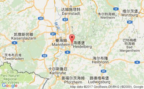 德國港口海德爾堡heidelberg港口地圖