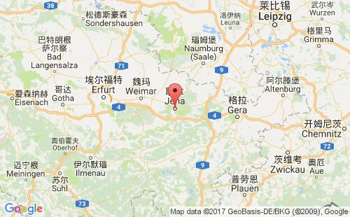 德國(guó)港口耶拿jena港口地圖