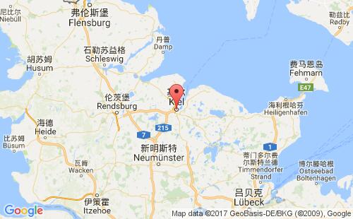 德國(guó)港口基爾kiel港口地圖
