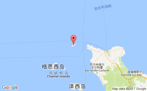 英國港口奧爾德尼alderney港口地圖