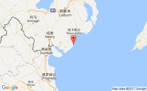 英國港口安納隆annalong港口地圖