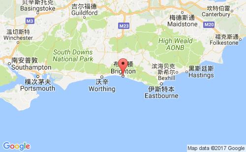 英國(guó)港口布賴頓brighton港口地圖