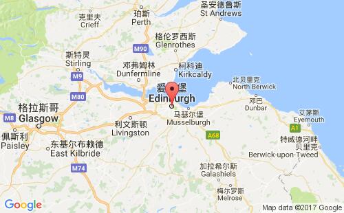 英國港口愛丁堡edinburgh港口地圖