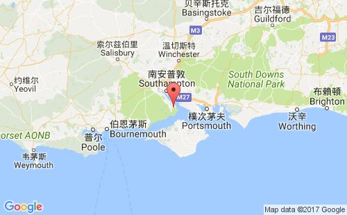 英國(guó)港口福利fawley港口地圖
