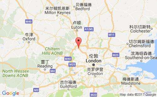 英國港口加斯頓garston港口地圖
