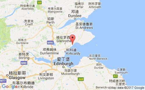 英國(guó)港口梅西爾methil港口地圖
