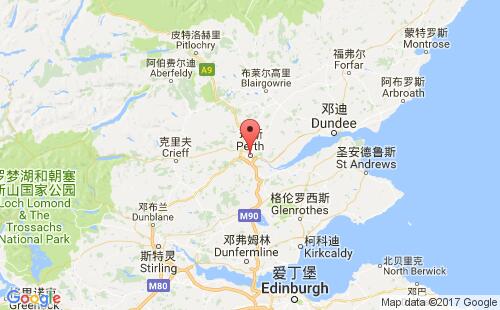 英國(guó)港口珀斯perth,gb港口地圖