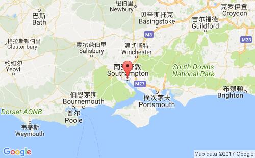 英國港口南安普頓southampton港口地圖