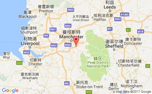 英國港口斯托克波特stockport港口地圖