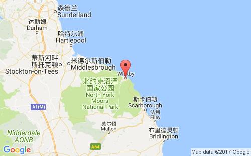 英國(guó)港口惠特比whitby港口地圖