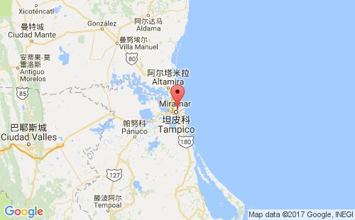 墨西哥海運港口馬德羅港puerto madero港口地圖
