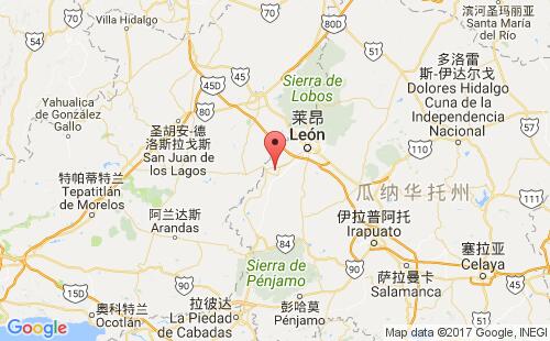 墨西哥海運(yùn)港口圣弗朗西斯科德爾林孔san francisco del rincon港口地圖