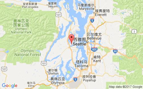美國海運(yùn)港口布雷默頓bremerton港口地圖