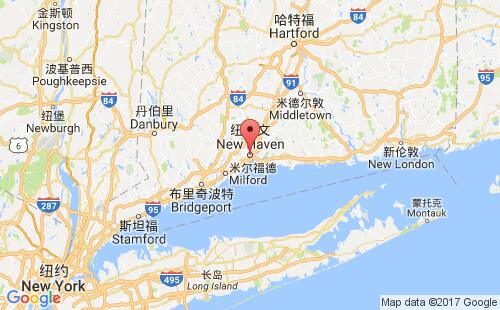 美國海運港口紐黑文new haven,ct港口地圖