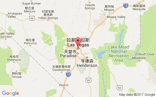 美國(guó)海運(yùn)港口拉斯維加斯las vegas,nv港口地圖