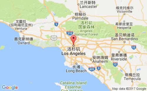 美國海運(yùn)港口洛杉磯los angeles,ca港口地圖