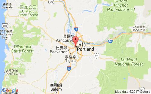 美國海運港口波特蘭portland,or港口地圖