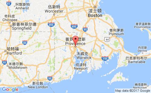 美國(guó)海運(yùn)港口普羅維登斯providence,ri港口地圖