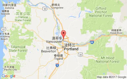 美國海運港口溫哥華vancouver,wa港口地圖